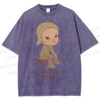 Unisex Yoshitomo Nara Printed Washed Tee