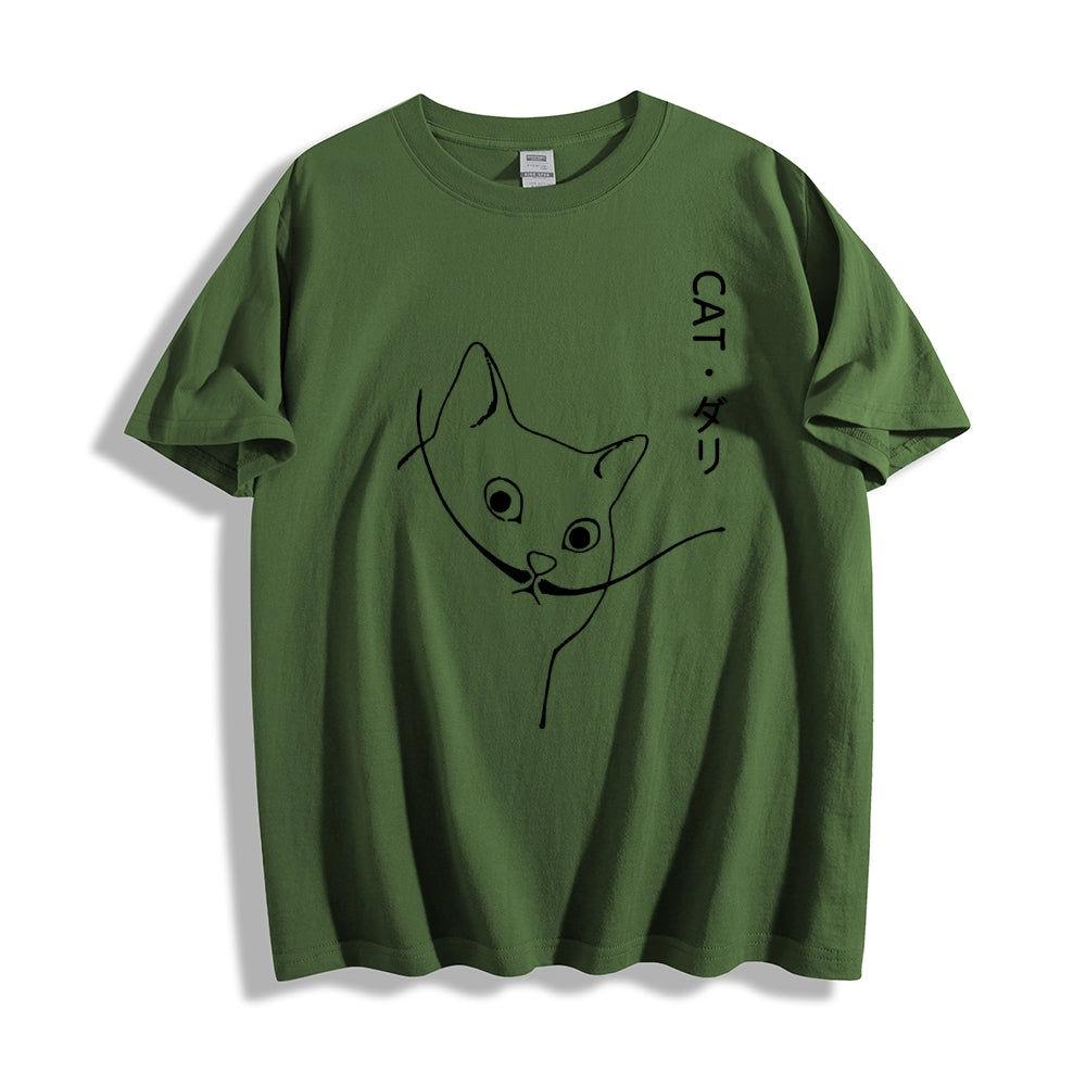 Cat Japanese Style Classic Tee