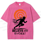 Unisex Believe It Printed Washed Tee