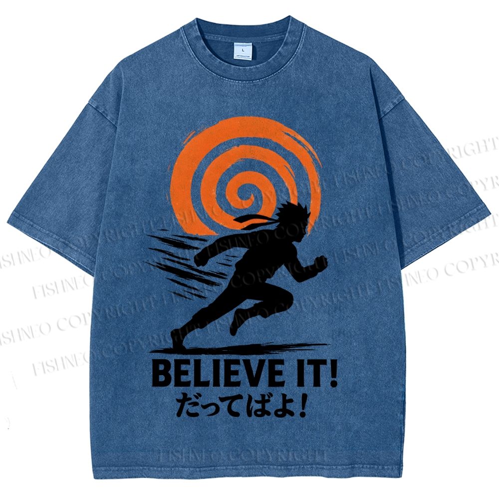 Unisex Believe It Printed Washed Tee