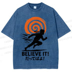 Unisex Believe It Printed Washed Tee