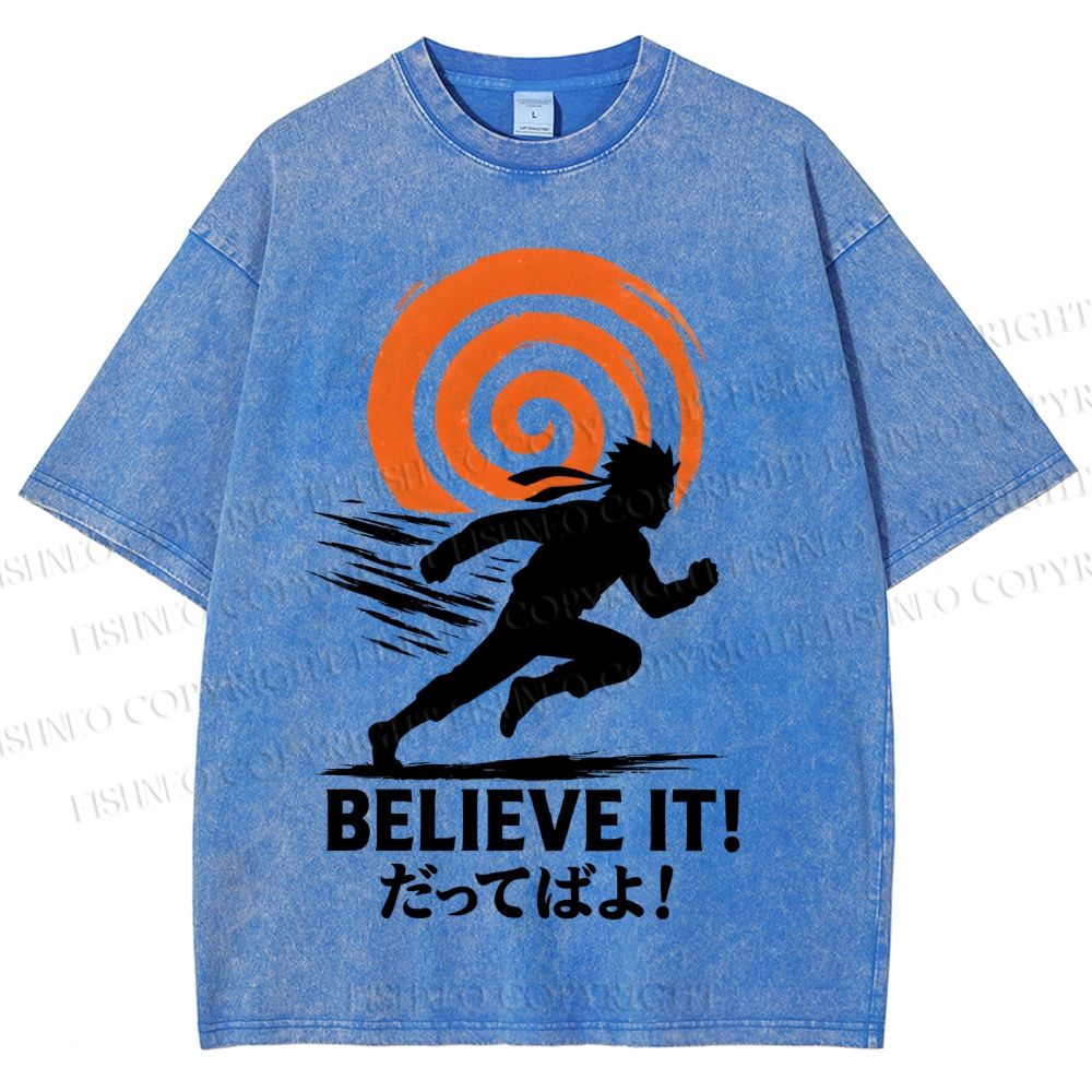 Unisex Believe It Printed Washed Tee