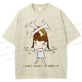Unisex Yoshitomo Nara Printed Washed Tee