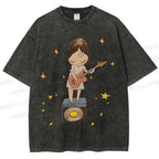 Unisex Yoshitomo Nara Printed Washed Tee