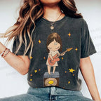 Unisex Yoshitomo Nara Printed Washed Tee