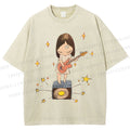 Unisex Yoshitomo Nara Printed Washed Tee