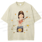 Unisex Yoshitomo Nara Printed Washed Tee
