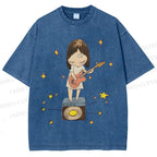 Unisex Yoshitomo Nara Printed Washed Tee