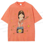 Unisex Yoshitomo Nara Printed Washed Tee