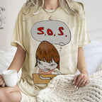 Unisex Yoshitomo Nara Printed Washed Tee