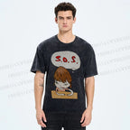 Unisex Yoshitomo Nara Printed Washed Tee