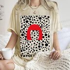 Unisex Yayoi Kusama Printed Washed Tee