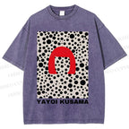 Unisex Yayoi Kusama Printed Washed Tee