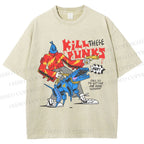 Unisex Kill Punks Printed Washed Tee