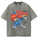 Unisex Kill Punks Printed Washed Tee