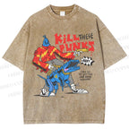 Unisex Kill Punks Printed Washed Tee