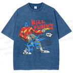 Unisex Kill Punks Printed Washed Tee