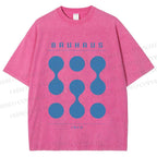 Unisex Bauhaus Design Printed Washed Tee