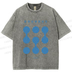 Unisex Bauhaus Design Printed Washed Tee