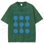 Unisex Bauhaus Design Printed Washed Tee
