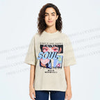 Unisex Soul Progress Printed Washed Tee