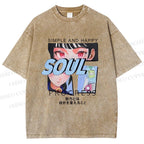 Unisex Soul Progress Printed Washed Tee