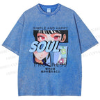 Unisex Soul Progress Printed Washed Tee