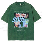 Unisex Soul Progress Printed Washed Tee