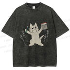 Unisex Make A Plan Printed Washed Tee