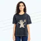 Unisex Make A Plan Printed Washed Tee