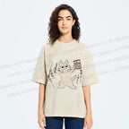 Unisex Make A Plan Printed Washed Tee
