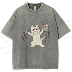 Unisex Make A Plan Printed Washed Tee