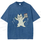 Unisex Make A Plan Printed Washed Tee