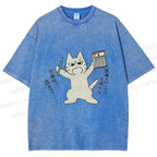 Unisex Make A Plan Printed Washed Tee