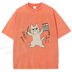 Unisex Make A Plan Printed Washed Tee