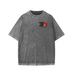 Unisex Drum And Bass Front And Back Printed Washed Tee