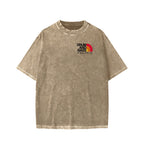 Unisex Drum And Bass Front And Back Printed Washed Tee