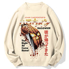 Japanese Movie Halloween Pumpkin Cotton Sweatshirt