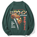 Japanese Movie Halloween Pumpkin Cotton Sweatshirt