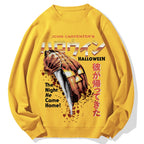 Japanese Movie Halloween Pumpkin Cotton Sweatshirt