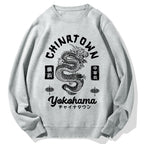 Yokohama Japan Chinese Dragon Cotton Sweatshirt