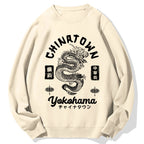 Yokohama Japan Chinese Dragon Cotton Sweatshirt