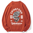 Yokohama Japan Chinese Dragon Cotton Sweatshirt