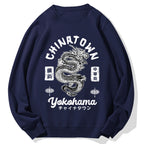 Yokohama Japan Chinese Dragon Cotton Sweatshirt