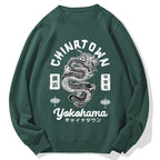 Yokohama Japan Chinese Dragon Cotton Sweatshirt