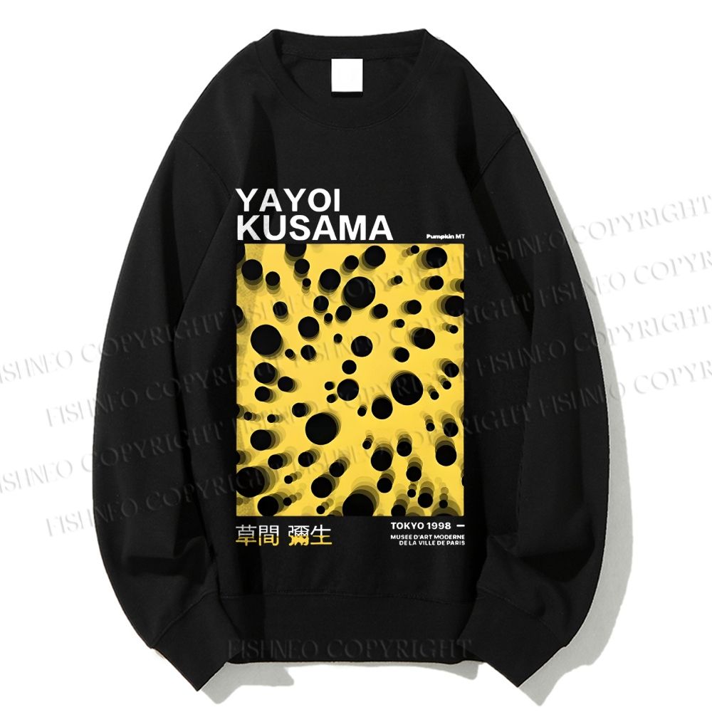 Unisex Japanese Yayoi Kusama Printed Sweatshirt