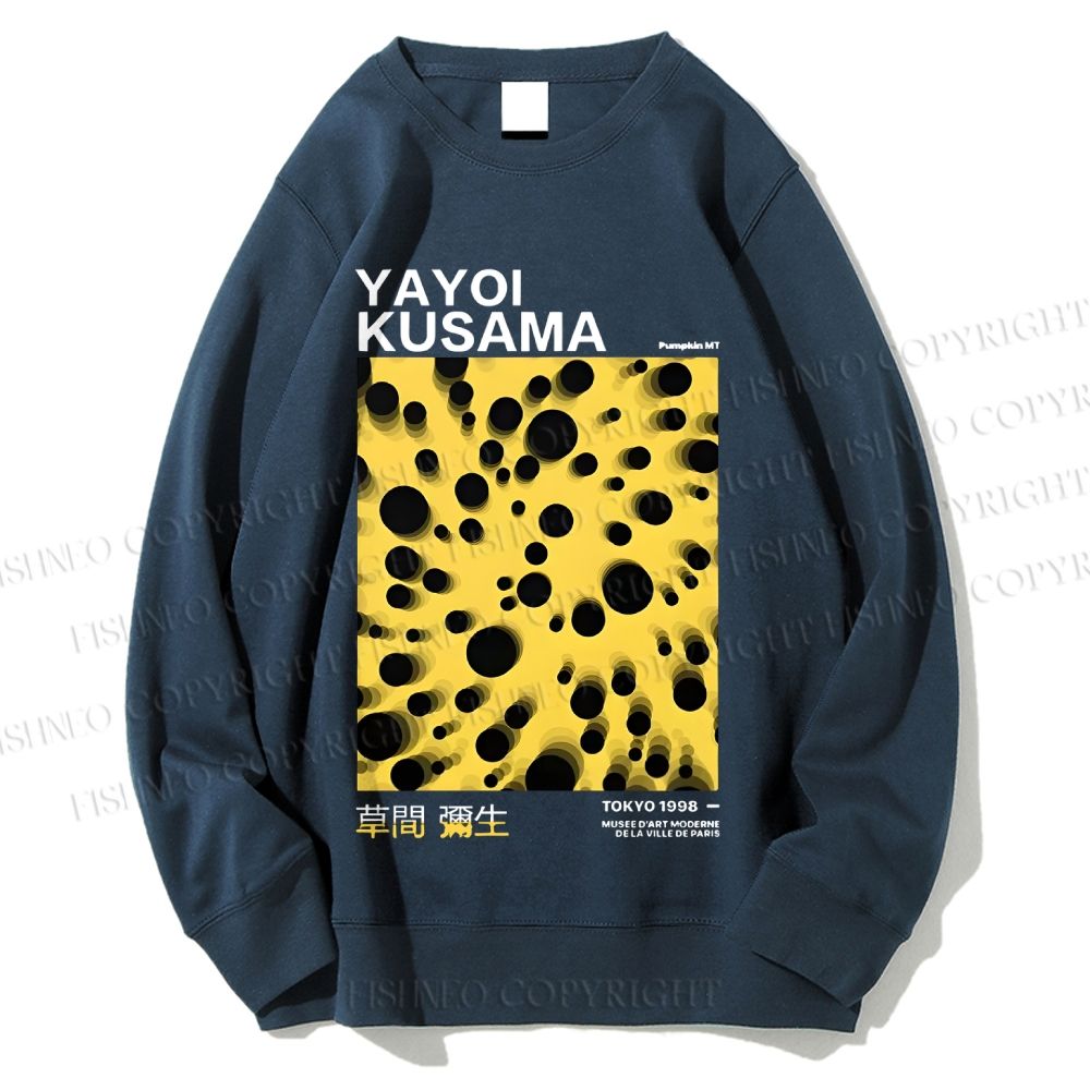 Unisex Japanese Yayoi Kusama Printed Sweatshirt