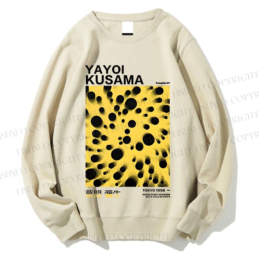 Unisex Japanese Yayoi Kusama Printed Sweatshirt