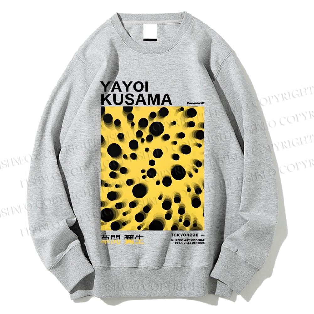 Unisex Japanese Yayoi Kusama Printed Sweatshirt