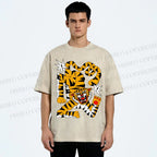 Unisex Tigers Printed Washed Tee
